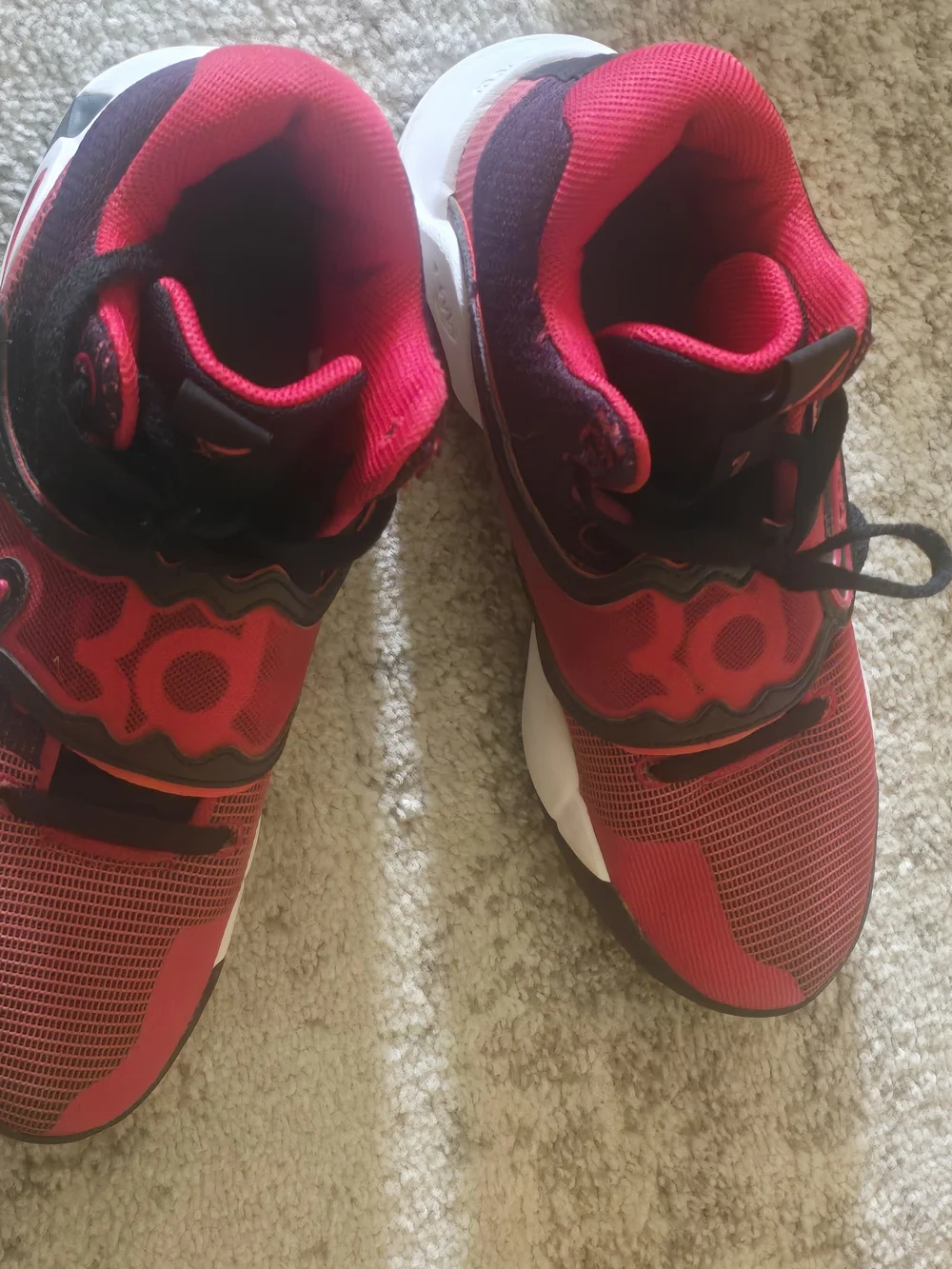 Nike Kevin Durant Kids' Red Athletic Sneakers